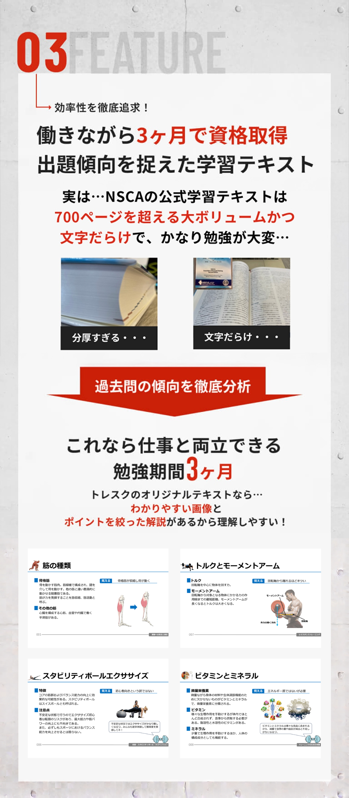 トレスクの特徴3：未経験からでも続けやすい学習スケジュール.